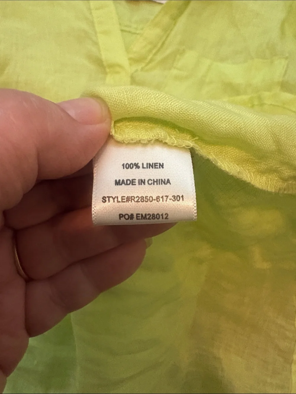 Bella Dahl 100% Linen Pastel Green Shirt 3/4 Roll Tab Sleeves Tunic XS